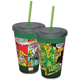  Loki Comic Plastic Travel Cup with Straw Uncanny!
