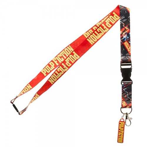 Miramax Pulp Fiction Lanyard with ID Badge Holder and Logo Charm