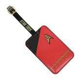 Red Star Trek Uniform Luggage Tag Uncanny!