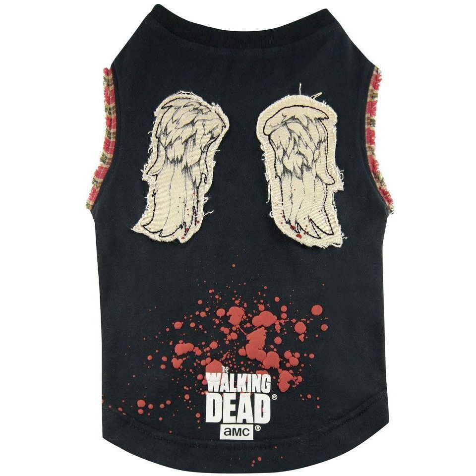  The Walking Dead Daryl Wings Dog Tshirt Uncanny!