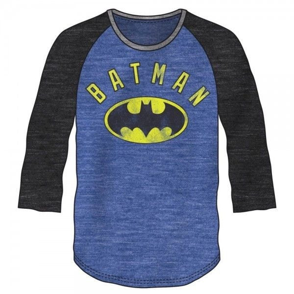 Batman Blue and Black Baseball Shirt