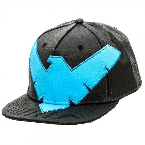 Nightwing Faux Leather Snapback Hat