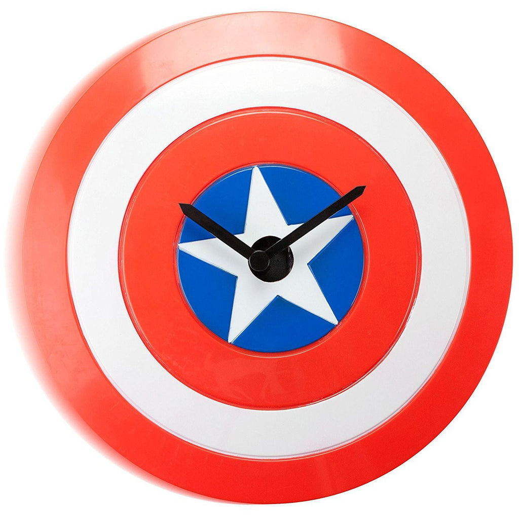 Captain America Shield Wobbly Clock