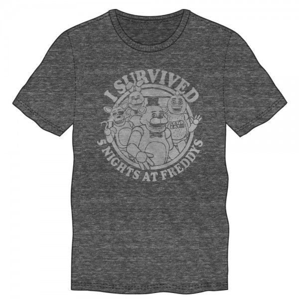 Five Nights at Freddy's I Survived Charcoal Shirt