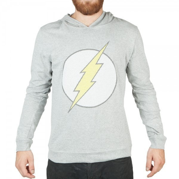 Flash Logo Hooded Long Sleeve Shirt