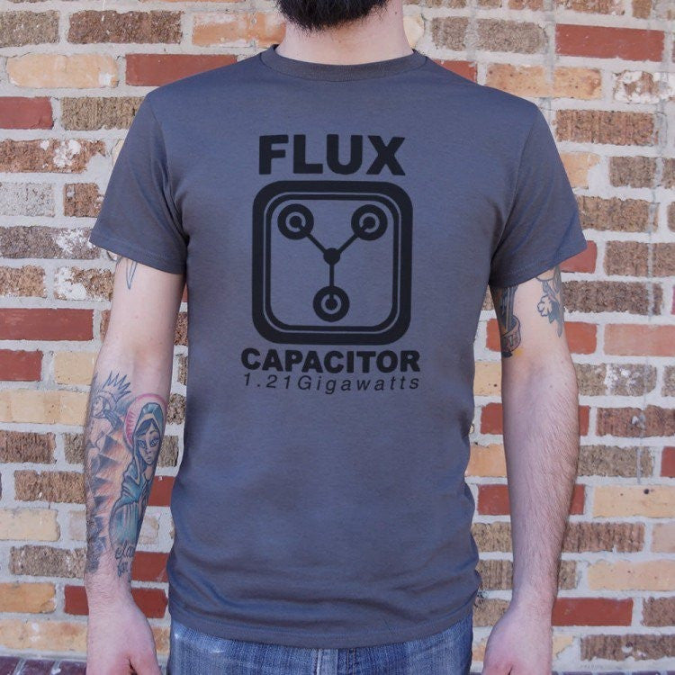  Flux Capacitor Grey Shirt Uncanny!