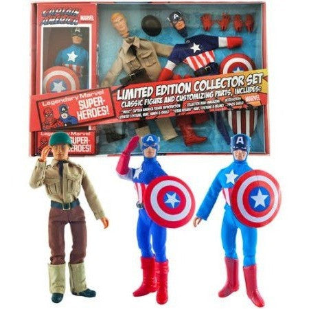  Captain America Retro Action Figure Set Uncanny!