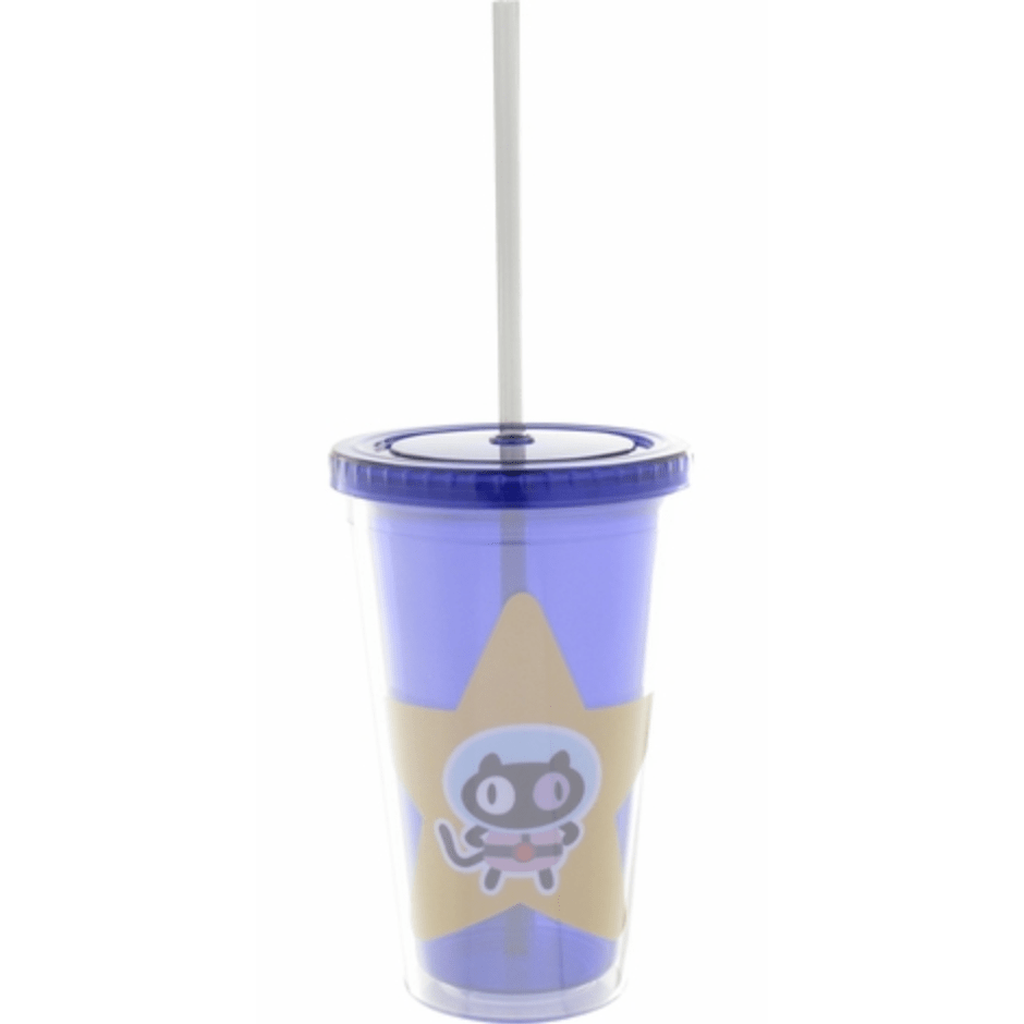  Steven Universe Cookie Cat Plastic Travel Cup with Straw Uncanny!