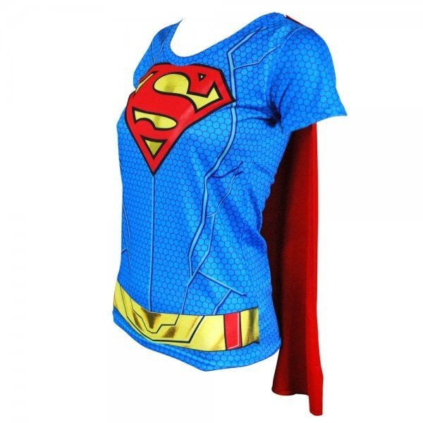 Supergirl Costume Shirt w/Cape