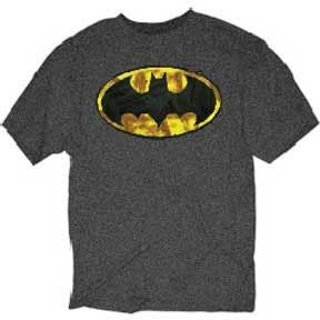 Batman Painted Symbol Grey Shirt