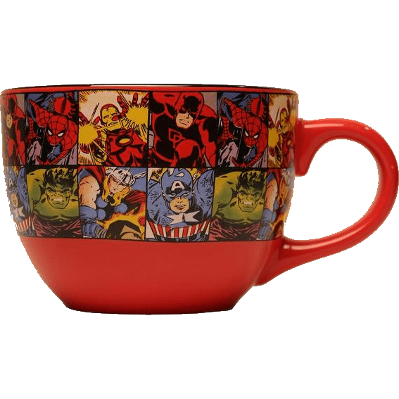 Marvel Character Grid 24 oz Ceramic Soup Mug