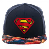  Superman Logo Sublimated Bill Snapback Hat Uncanny!