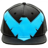  Nightwing Faux Leather Snapback Hat Uncanny!