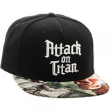  Attack on Titan Sublimated Bill Snapback Hat Uncanny!